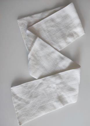Комплект вязаный шерсть (шарф и перчатки)