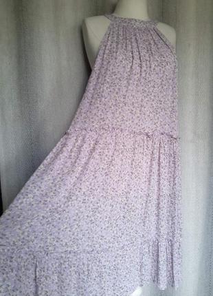 100% вискоза. женский сарафан, натуральное вискозное летнее платье мелкий цветок. фотосессия3 фото