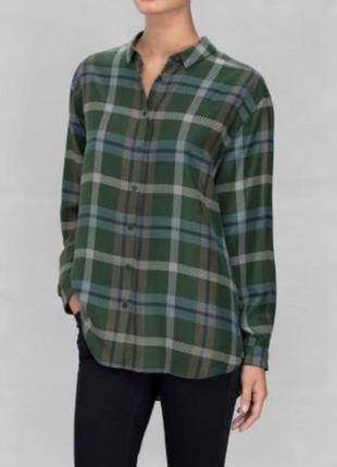 Рубашка  новая 100% шелк в клетку шелковая  other stories