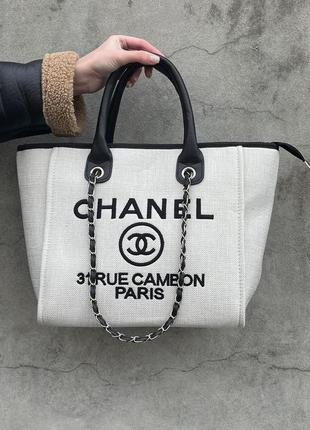 Сумка chanel deauville large shopping bag