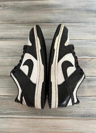 Nike dunk low black white panda оригинальные кроссовки5 фото