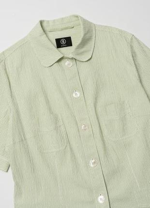 Bogner stripe short sleeve button down shirt2 фото