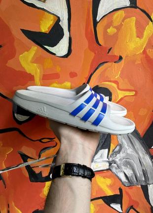 Adidas шлепки 39,5 размер серые оригинал хорошие1 фото