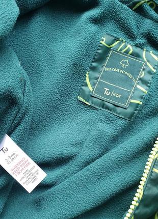 Tu комбинезон демисезонный с флисовой подкладкой весна осень мальчику 2-3г 92-98см