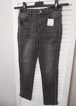 Джинсы девочка серые kiabi