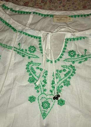 Шикарная фирменная рубашка вышиванка италия 🇮🇹 р.42{xl},новая без бирок.4 фото