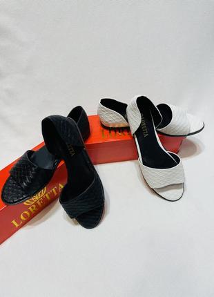 Черные босоножки сандалии на плоской подошве низкий ход балетки рептилия 💕6 фото