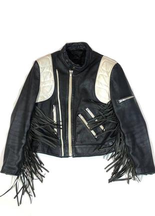 Moto leather jacket racing vintage мотокуртка