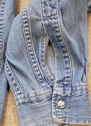 Рубашка джинсовая levis р. l ( хорватия ) винтаж6 фото