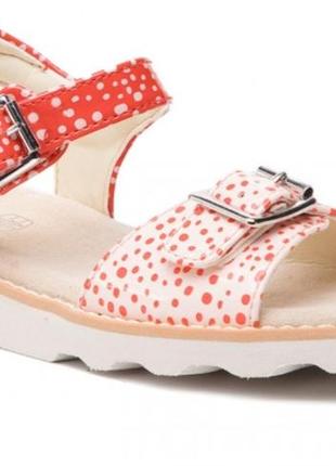 Кожаные лаковые сандалии, босоножки clarks air spring