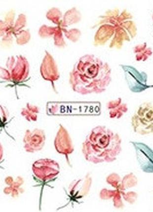 Слайды для ногтей, 1шт, №bn1780