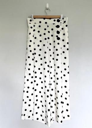 Широкі штани кюлоти polka dot zara5 фото