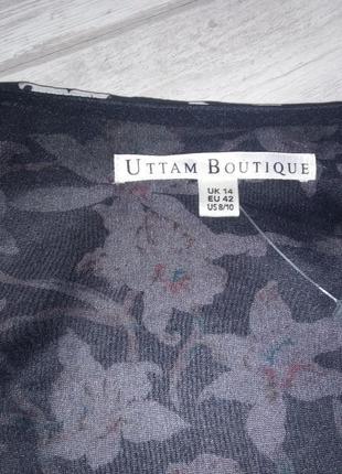 Платье на запах, красивой цветочной расцветки "uttam boutique"7 фото