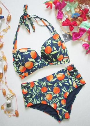 Мега шикарный раздельный купальник принт мандарины lavitta  💜🍹💜