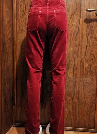 Бархатные красные джинсы3 фото