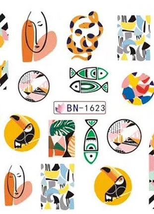 Слайды для ногтей, 1шт, №1623