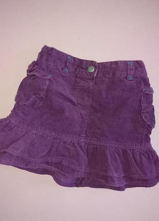 Вельветовая юбка 3-4 года marks &spencer