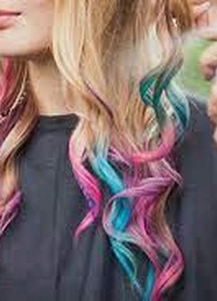 Набор цветных мелков для волос hair chalk 12 цветов3 фото