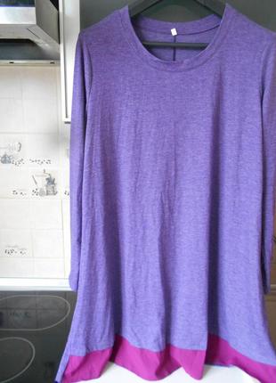 #фиолетовое платье оверсайз #для беременных #большой размер xxl #фабричный китай#7 фото