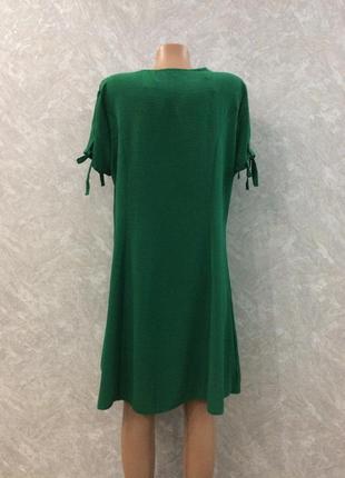 Платье зеленое на пуговицах papaya3 фото