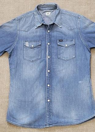 Рубашка джинсовая lee р. l ( новое )