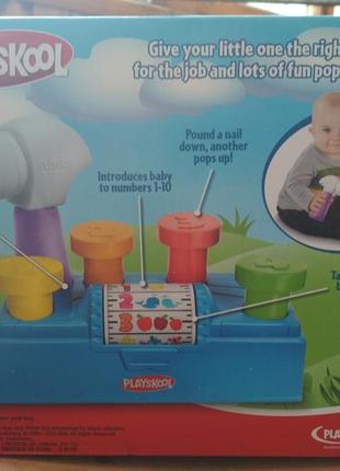 Дитяча розвивальна іграшка для малюків від 1 року, молоточок від playskool hasbro, з каш — новий7 фото