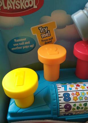 Дитяча розвивальна іграшка для малюків від 1 року, молоточок від playskool hasbro, з каш — новий8 фото