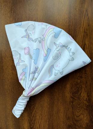 Косынка на резинке летняя панама бандана повязка