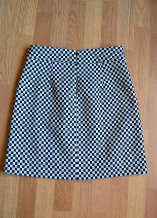 Zara юбка в шахматную клетку3 фото
