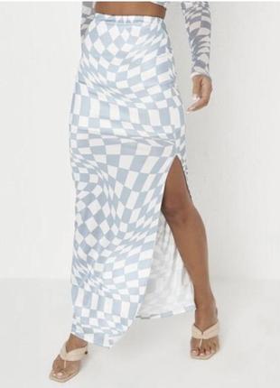 Юбка макси с разрезом