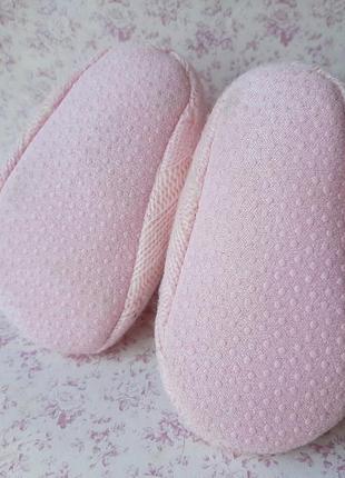 М'які капці пінетки новонароджений дівочк рожевого туфельки шкарпетки взуття4 фото