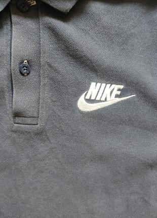 Поло чоловіче nike синє оригінал 100% бавовна3 фото