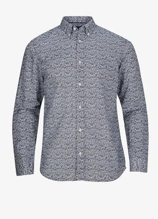 Рубашка в принт jack&jones xl хлопок лён