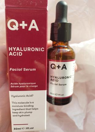 Сироватка для обличчя гіалуронова кислота q + a hyaluronic acid facial
serum