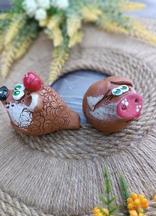 Керамический свистулька свисток украинский сувенир подарок2 фото