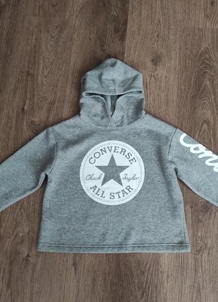 Худи кофта толстовка с капюшоном converse / 10-12 лет.