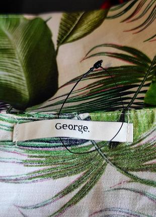 Крута блуза топ з тропічним принтом george, блуза с тропическим принтом листья4 фото