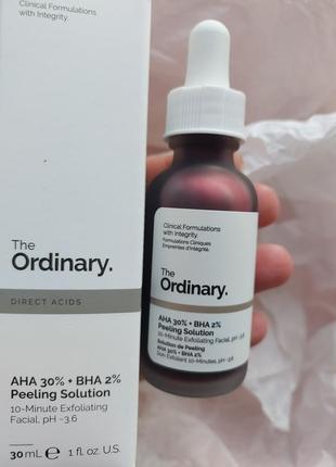 The ordinary - aha 30% + bha 2% peeling solution

кислотний пілінг для обличчя кровавий