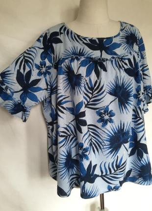 100% вискоза, женская блуза, блузка, натуральная, вискозная, штапель. на большую грудь гавайка9 фото