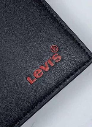 Мужской кошелек levi’s черный  / портмоне на подарок9 фото