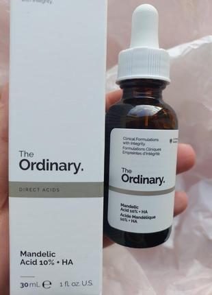 The ordinary mandelic acid 10% + ha легкий пилинг с миндальной кислотой (30 ml)