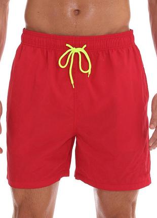 Мужские плавательные шорты escatch (шорты для плаванья/плавки), цвет красный
