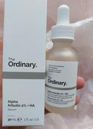 The ordinary alpha arbutin 2% + ha сироватка для освітлення пігментних плям