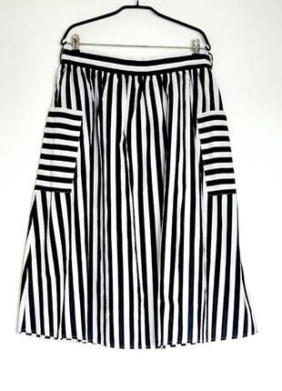 Юбка в полоску 100 % хлопок marks&spencer