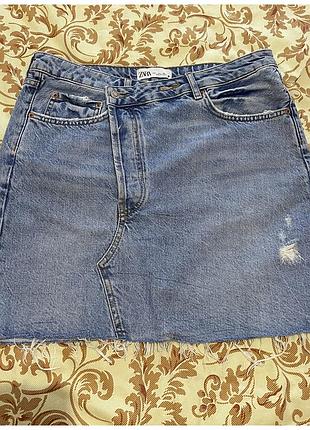 Джинсова спідниця zara 6
