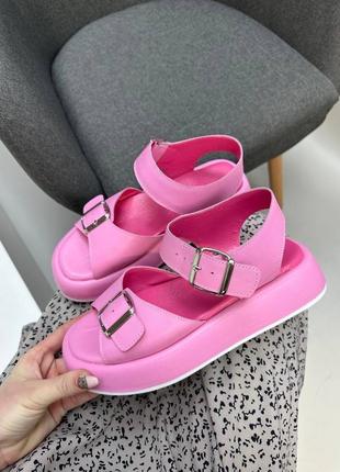 Шкіряні босоніжки сандалі з натуральної шкіри кожаные босоножки сандалии натуральная кожа