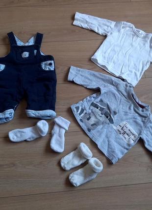 Лот одежда футболка бодик носочки мес комбинезон костюм штаны новорожден носки комплект детск кофта малыш трикотаж