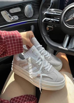Кросівки кроссовки adidas gazelle bold grey white