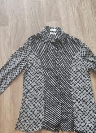 Стильная блуза с длинным рукавом,евро 42, наш 48-50