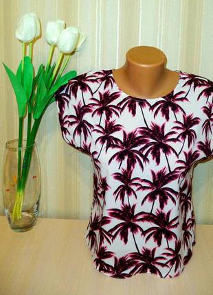 Блузка с пальмами3 фото